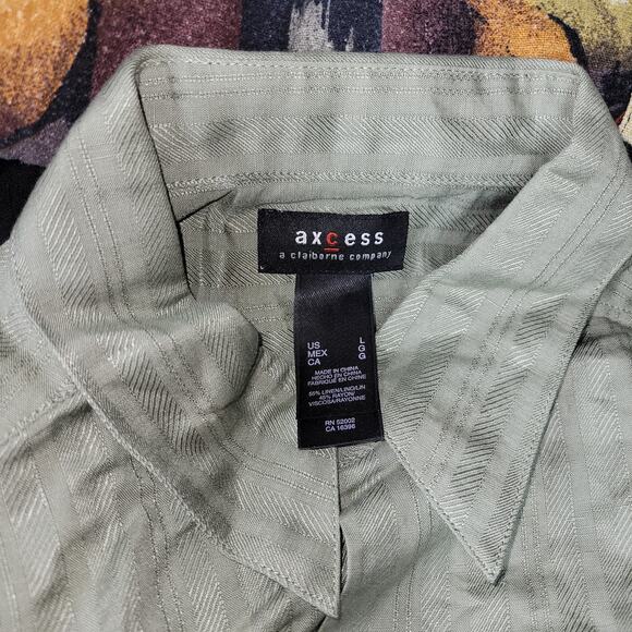 Vintage Hawaiian Shirt Mens Sz Large Lot of 6 Rayon Linen Silk NWT Y2k Summer - Picture 14 of 14